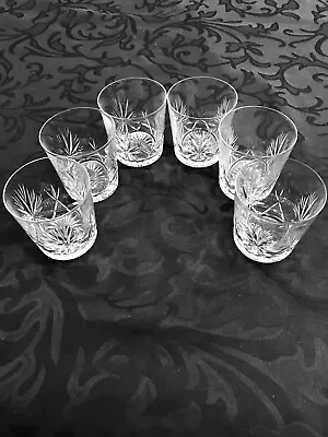 Buy Set Of Six Vintage  Star Of Edinburgh  Crystal Whisky Glasses, Very Rare.ex Con • 75£