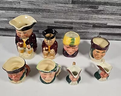Buy Job Lot Of Toby Jugs / Character Ware Hand Painted 8 In Total • 5£