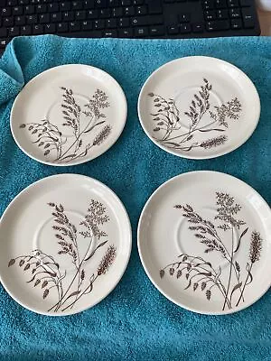 Buy Windswept J & G Meakin Pottery - 4  C Saucers - England 1970`s - • 4.99£