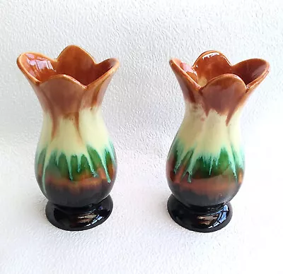 Buy Bay Keramik Tulip Shaped Drip Glaze Vase 536/15 West Germany Art Pottery • 49.97£