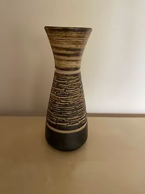 Buy Vintage German Pottery Vase 6  Retro Brown 102 15 • 9.99£