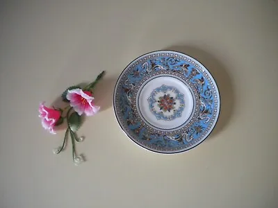 Buy Wedgwood Bone China 'Turquoise Florentine' Pattern W2714 Hand Painted Tea Saucer • 4.99£