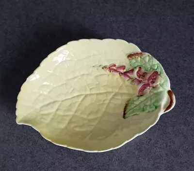 Buy Carlton Ware Foxglove 5 L SMALL Footed Candy Dish Leaf Shaped Majolica • 14.68£