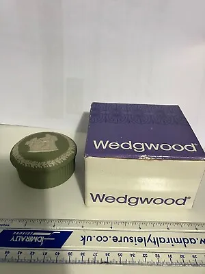 Buy Wedgwood Jasperware Sage Green Candy Box 2.5 Diameter And 1.5ins Tall • 2£