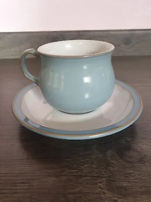 Buy Denby Stoneware, Colonial Blue Cup And Saucer  Preowned VGC • 6.50£