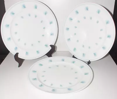 Buy 3 X SUSIE COOPER WHISPERING GRASS TURQUOISE DINNER PLATES,27cm • 24.99£