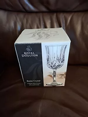 Buy 4 Boxed Royal Doulton Roma Liqueur Glasses 24% Lead Crystal • 9.99£