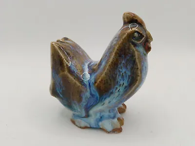 Buy Vintage Pottery Chicken Bird Ornament Figurine, Blue Stone Chicken • 5.99£