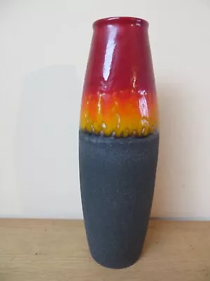 Buy Retro German Fat Lava Vase Striking Colour / Texture Contrast 10.75  High • 24.99£