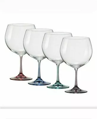 Buy Bohemia Crystal Spectrum Gin And Tonic  Drink Glasses 820 Ml Set Of 4 • 19.99£