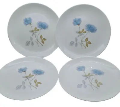Buy Wedgwood Ice Rose R4306 Pattern 10.5 Inch Dinner Plates Set Of 4 Light Scratches • 15.99£