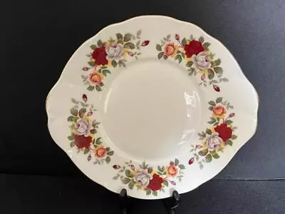 Buy Royal Sutherland H & M - Bread & Butter Plate - Red, Yellow And White Roses • 6.50£