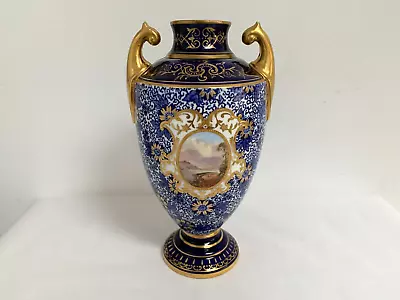 Buy Antique Coalport RD 332473 Twin Handle Urn Vase - Missing Lid • 44.95£