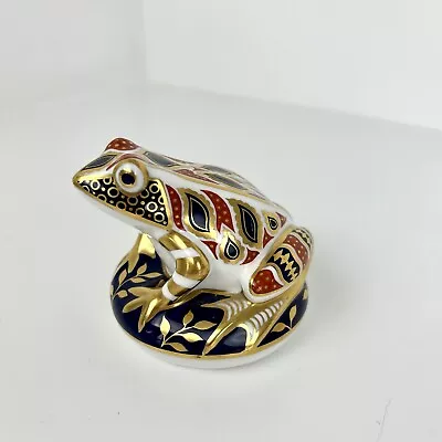 Buy Porcelain Imari Frog Paperweight Decorative Royal Crown Derby? Batrachophile • 14.99£