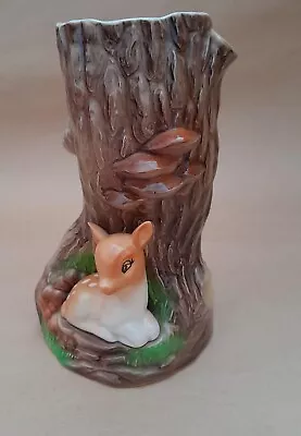 Buy HORNSEA Pottery Figurine Vase - Deer Sitting By A Tree - CARESSA • 5.99£
