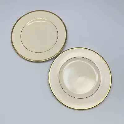 Buy Royal Doulton Bread Plate Heather Gold Trim Cream Round Porcelain 6 3/8 2Pc • 16.06£