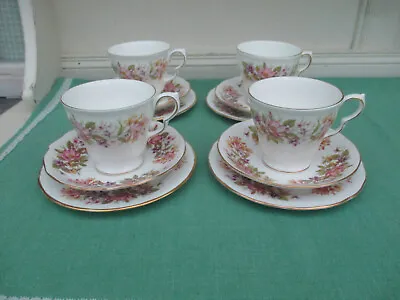 Buy 4 X Colclough Trios WAYSIDE - Cups, Saucers & Tea Plates- Excellent • 9.99£