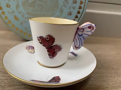 Buy Wedgwood China The Harlequin Collection Butterfly Design Tea Cup & Saucer Set. • 21£