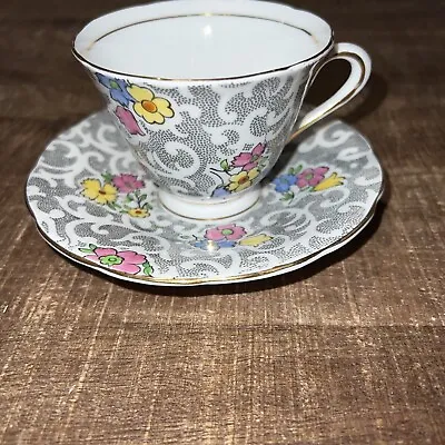 Buy Tuscan China Made In England Genuine Bone China Tea Cup And Saucer  • 9.48£