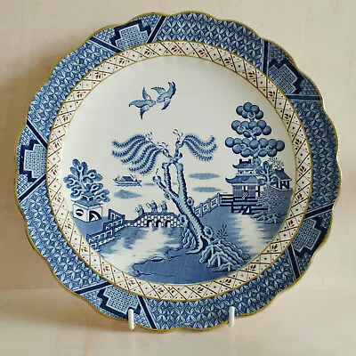 Buy Booths England Real Old Willow A8025 Blue And White 10” Inches Dinner Plate  • 8£