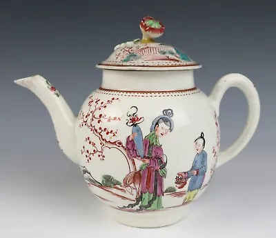Buy 18th C. Dr. Wall Worcester Chinese Style Small Teapot Antique English Porcelain • 210.49£