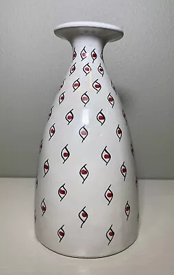 Buy RAYMOR Vase Italy MidCentury VTG Eyes Italian Black Red Ceramic Pottery MCM 8” • 58.38£