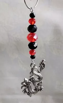 Buy Handmade Suncatcher Window/Plant Pot Dragon Crystal Glass Beads • 4.45£