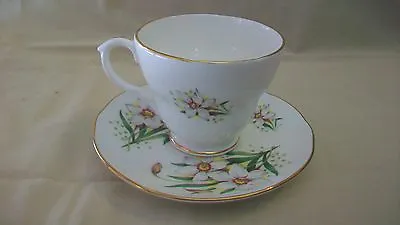 Buy Duchess Bone China Cup & Saucer, Made In England, Flower Pattern With Gold Edges • 28.42£