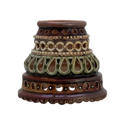 Buy RARE Royal DOULTON LAMBETH Stoneware Pottery Pierced LIGHT LAMP SHADE C1900 • 75£