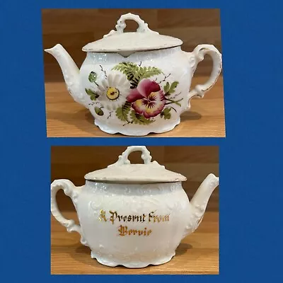 Buy Antique Bervie Inverbervie Teapot. Made In Austria. Fine China • 9.50£