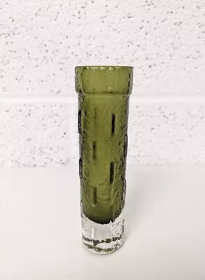 Buy  Tamara Aladin Forest Green Cylinder Vase With Relief 16cm • 10.50£