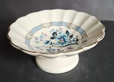 Buy Sadler Pottery Small Comport With Blue Floral Pattern - 14.5 Cm Diameter • 10£
