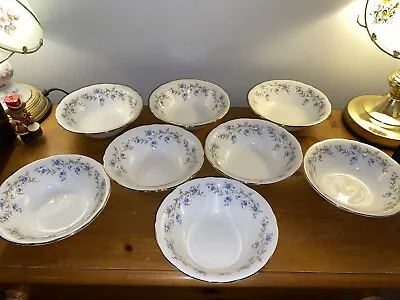 Buy Vintage Duchess Tranquility Bone China Cereal Soup Bowls 8x VGC 6.5 Ins • 29.99£