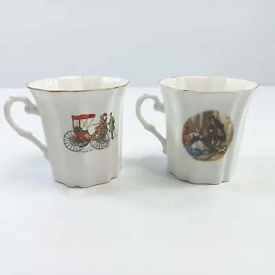 Buy Royal Grafton History Fine Bone China Set Of 2 Cups Prop Gift Carriage  • 14.99£