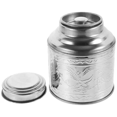 Buy Tea Stainless Steel Storage Jar Bags Container With Lid Tin • 10.55£