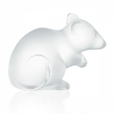 Buy Lalique Crystal Mouse Large Sculpture Clear #10686400 Brand Nib Cute Save$$ F/sh • 377.27£