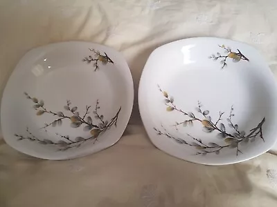 Buy 2 X Midwinter Staffordshire 19cms Pussy Willow Soup Pasta Bowls • 7.95£