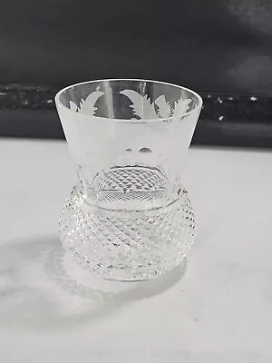Buy Edinburg Cut Crystal Thistle Pattern 3.5” Whiskey Glass Made In Scotland • 71.93£