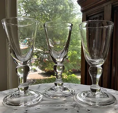 Buy Colonial Williamsburg 4XX Restoration 5 3/4  Baluster Wine Glasses (3) CW1W • 113.85£