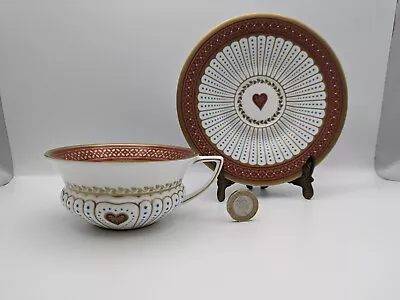 Buy Wedgwood China Harlequin Queen Of Hearts Tea Cup And Saucer Duo • 115£