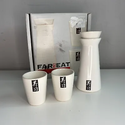 Buy Ceramic Sagaform Japanese Sake Set Pottery Japan Boxed VGC Gift ‘Far Eat’ East • 13.49£
