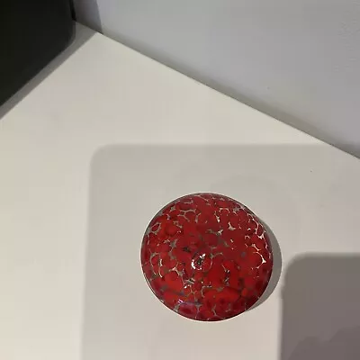 Buy Art Glass Mushroom Handmade Iridescent Paperweight Ornament • 3.50£