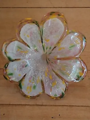 Buy Beautiful Large Murano Art Glass Flower With Glass Stem • 22£