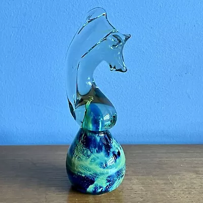 Buy Vintage Mdina Glass Seahorse Signed Paperweight Art Glass Figurine • 7.50£