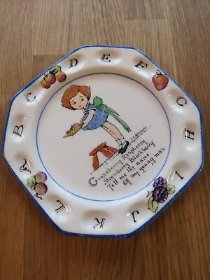 Buy ART DECO - LAWLEYS NORFOLK  POTTERY Childs Plate - Childs Future Tellings Series • 29.50£