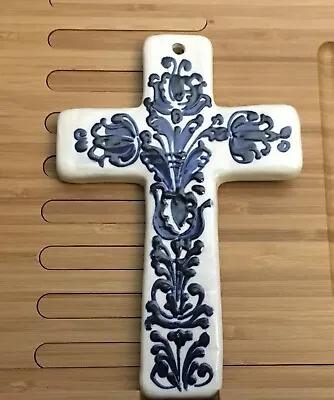 Buy Romanian Ceramic Handpainted Cross (KC03) • 23.70£