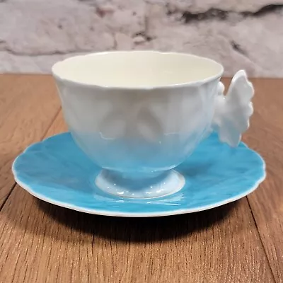 Buy Aynsley Blue Butterfly Handle Teacup And Saucer. 76589 & 765788 • 14.99£