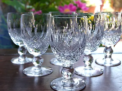 Buy Waterford Crystal Colleen White Wine Glasses Set Of 6 Vintage, 4 1/2  Tall • 200£