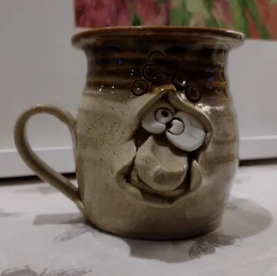 Buy Ugly Mug Pretty Ugly Pottery Wales Coffee Mug Cup Face Glazed Stoneware.  10cm • 13.20£