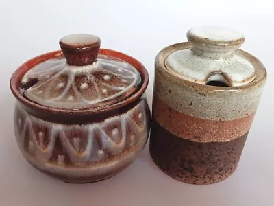 Buy Vintage Iden Pottery - Jam Honey Chutney Mustard Pot & One Similar • 12£